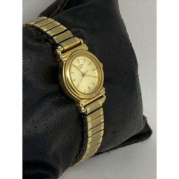 Bulova Women's Gold Stainless Steel Analog Dial Quartz Genuine Wrist Watch RQ508 - Picture 5 of 12